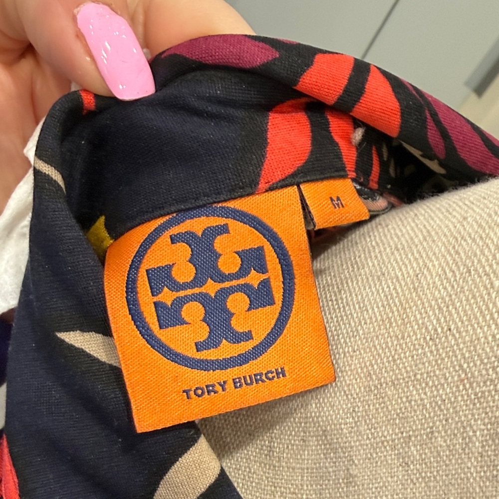 Tory Burch SILK SHIRT Floral Long Sleeve - Picture 3 of 6